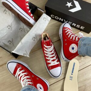 All Star Vermelho Cano Longo