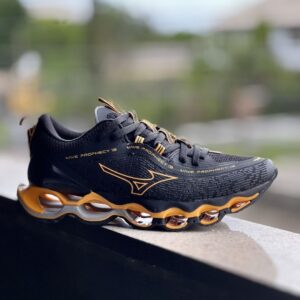 Mizuno Wave Prophecy 13 Preto e Laranja - IMPORTADO