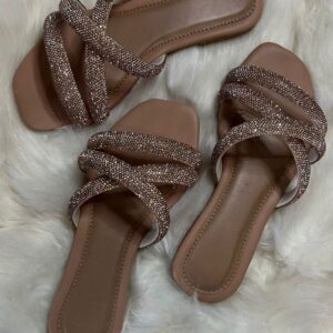 Rasteira Glamour Rose