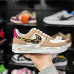 Nike Air Force Croco Nude Onça