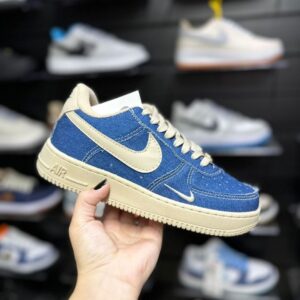 Nike Air Force Jeans Azul Bege